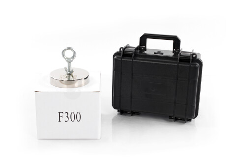 Magnetinis ieškiklis 300kg Black Magnet F300 with case BOX400