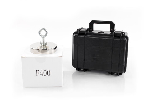 Magnetinis ieškiklis 400 kg Black Magnet F400 with case BOX400