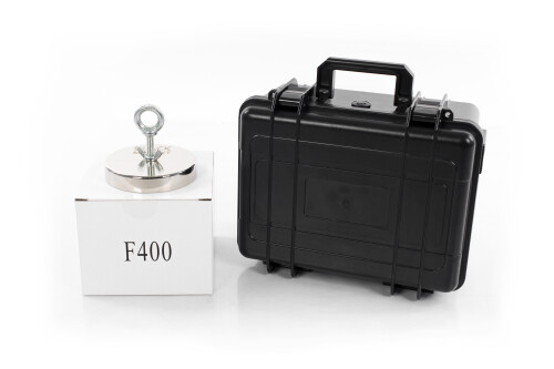 Magnetinis ieškiklis 400 kg Black Magnet F400 with case BOX600