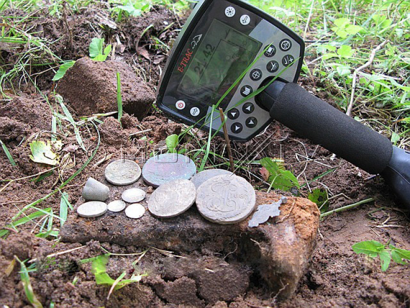 Metal Detector Minelab E-Trac Universal + Minelab 8" FBS ...